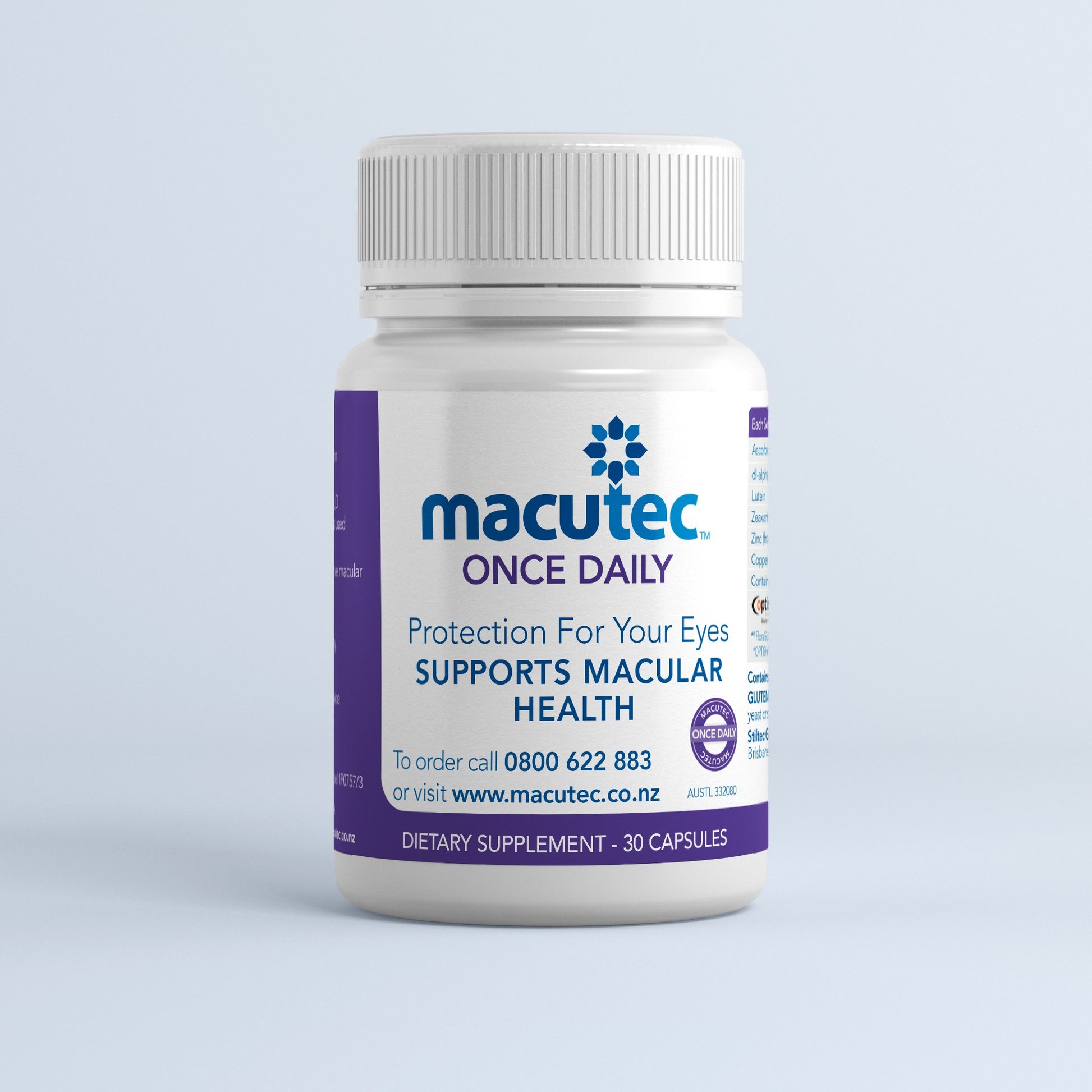 Macutec Once Daily NZ 30 Bottle